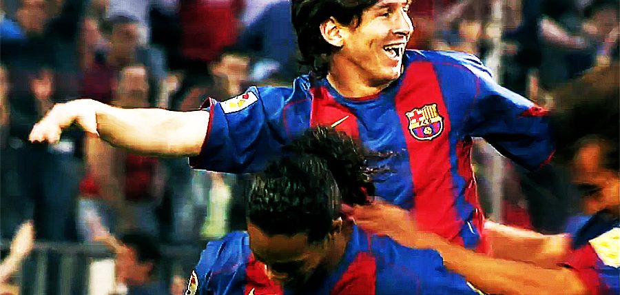 2004-05: שער הבכורה הרשמי של מסי נגד אלבסטה