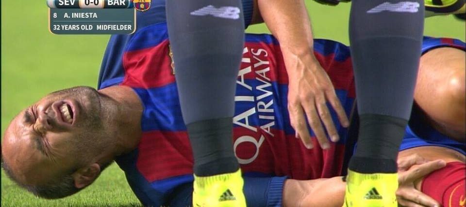 אינייסטה בחוץ לשבועיים, מאתייה יעדר 3 שבועות