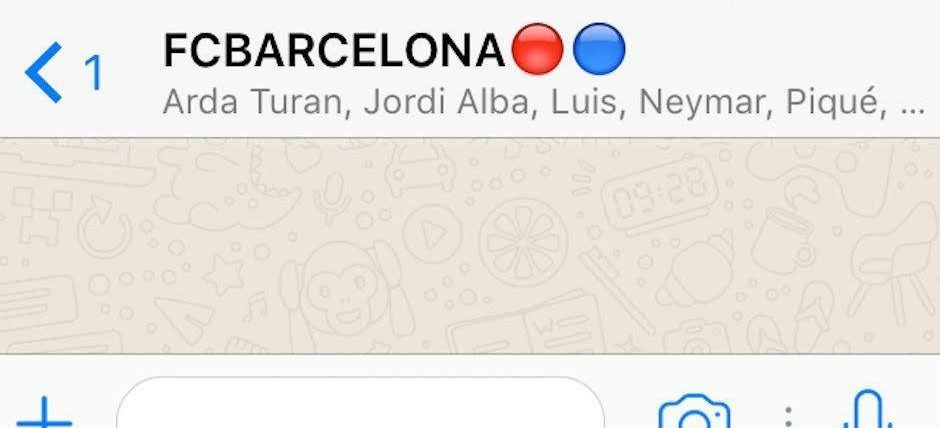 הסודות של הווטסאפ של ברצלונה נחשפים