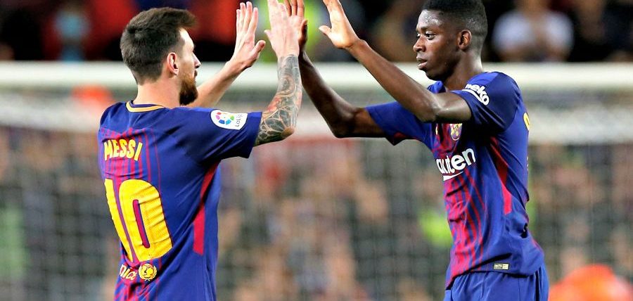 מאחורי הקלעים: ההוראות של מסי לדמבלה + בופון הענק מחבק את מסי