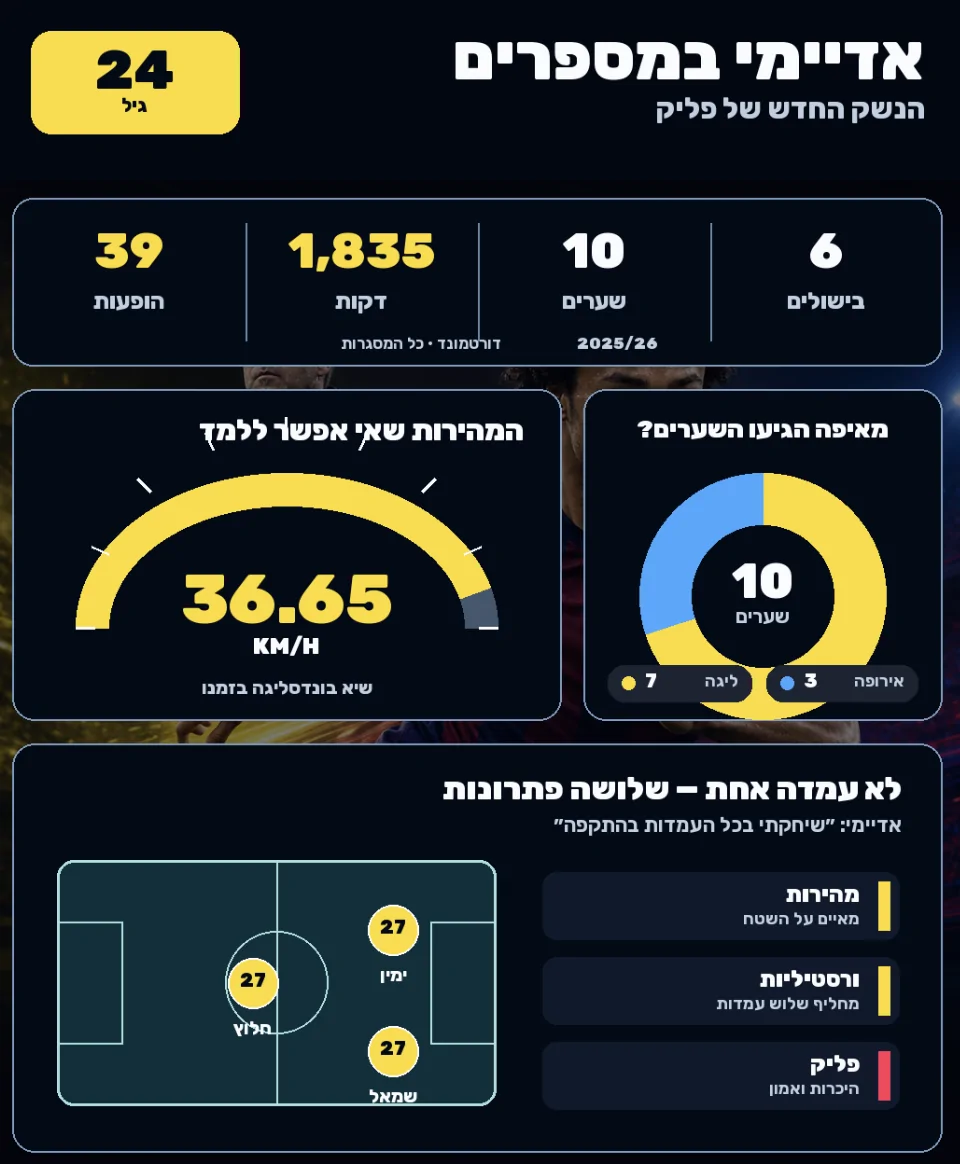 אדיימי במספרים